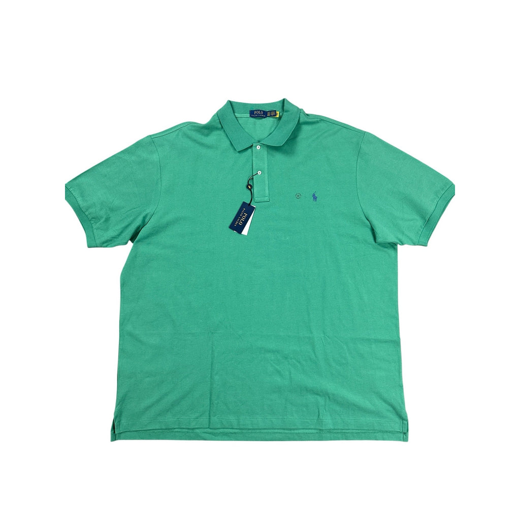 Polo Ralph Lauren Classic Fit Green Mesh Knit Polo - 4XLT