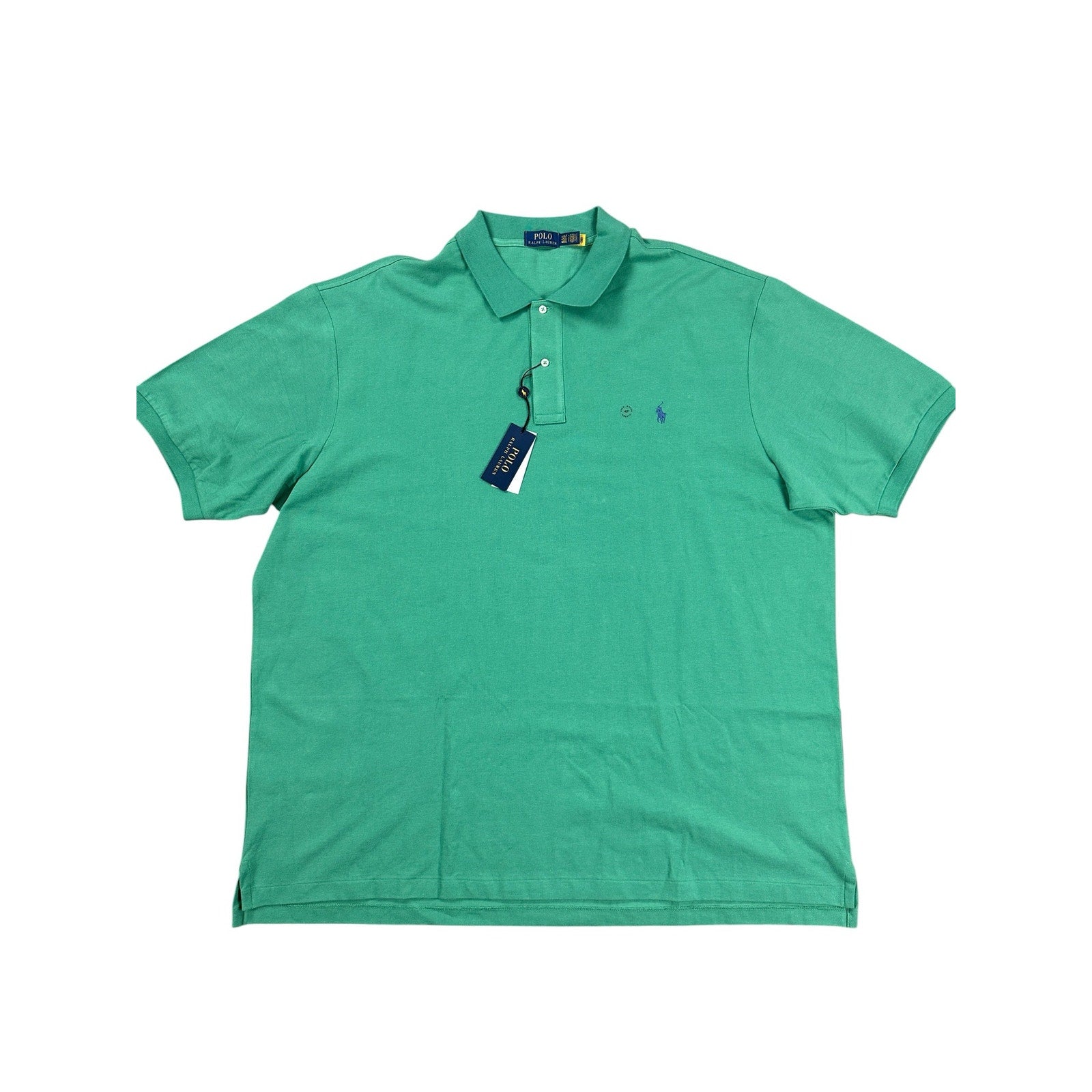 Polo Ralph Lauren Classic Fit Green Mesh Knit Polo - 4XLT