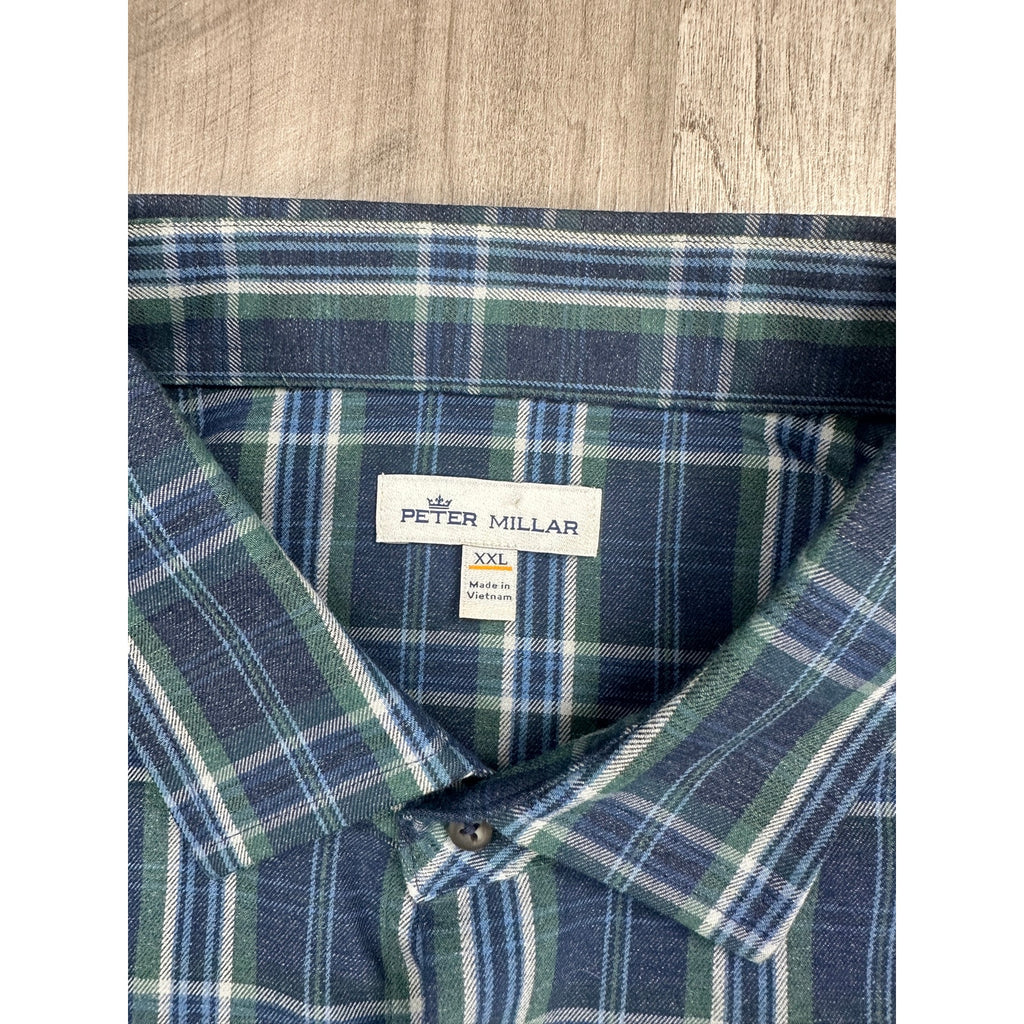 Peter Millar Performance Flannel Jolli Sport Long Sleeve Shirt — Size 2XL // Preowned