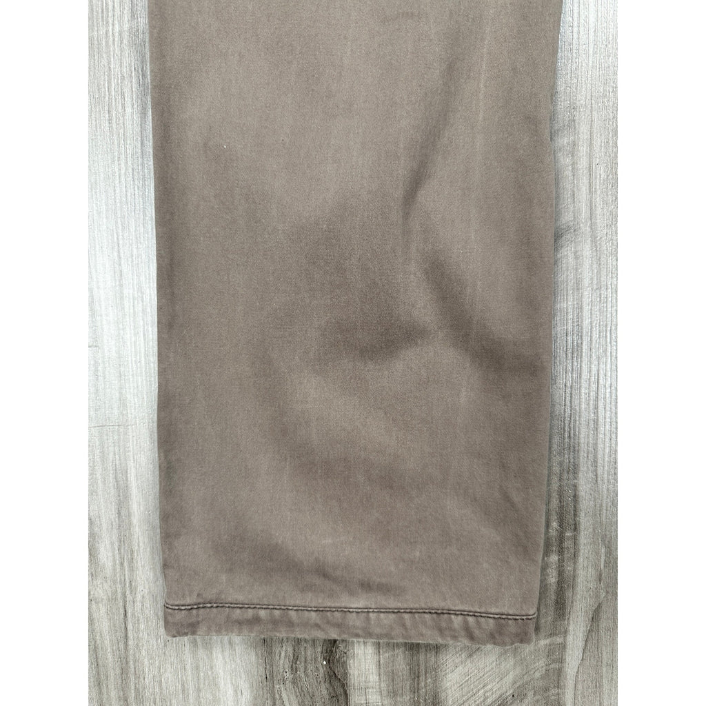 Meyer New York Modern Slim Fit French Pocket Chinos in Light Brown — Size 34 // Preowned