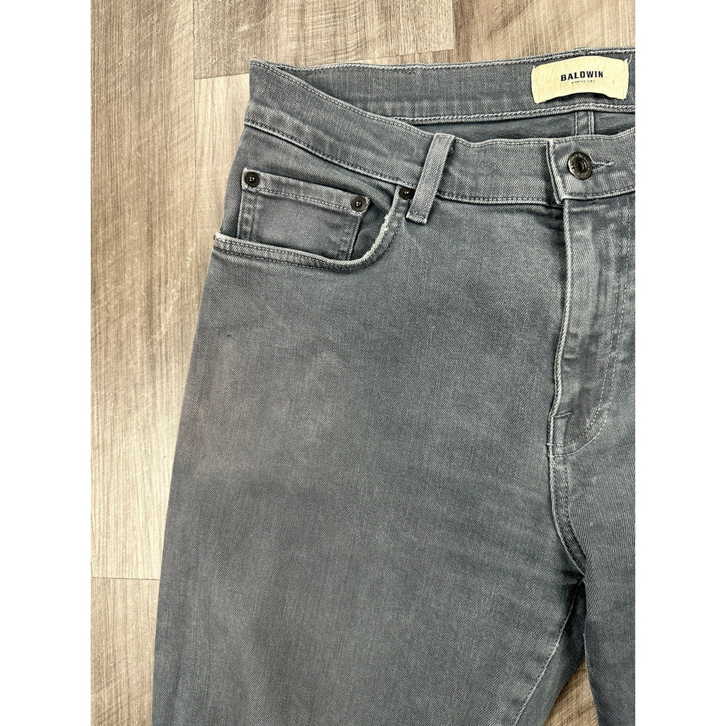Baldwin Henley Slim Straight Jeans in Gray — Size 32 // Preowned