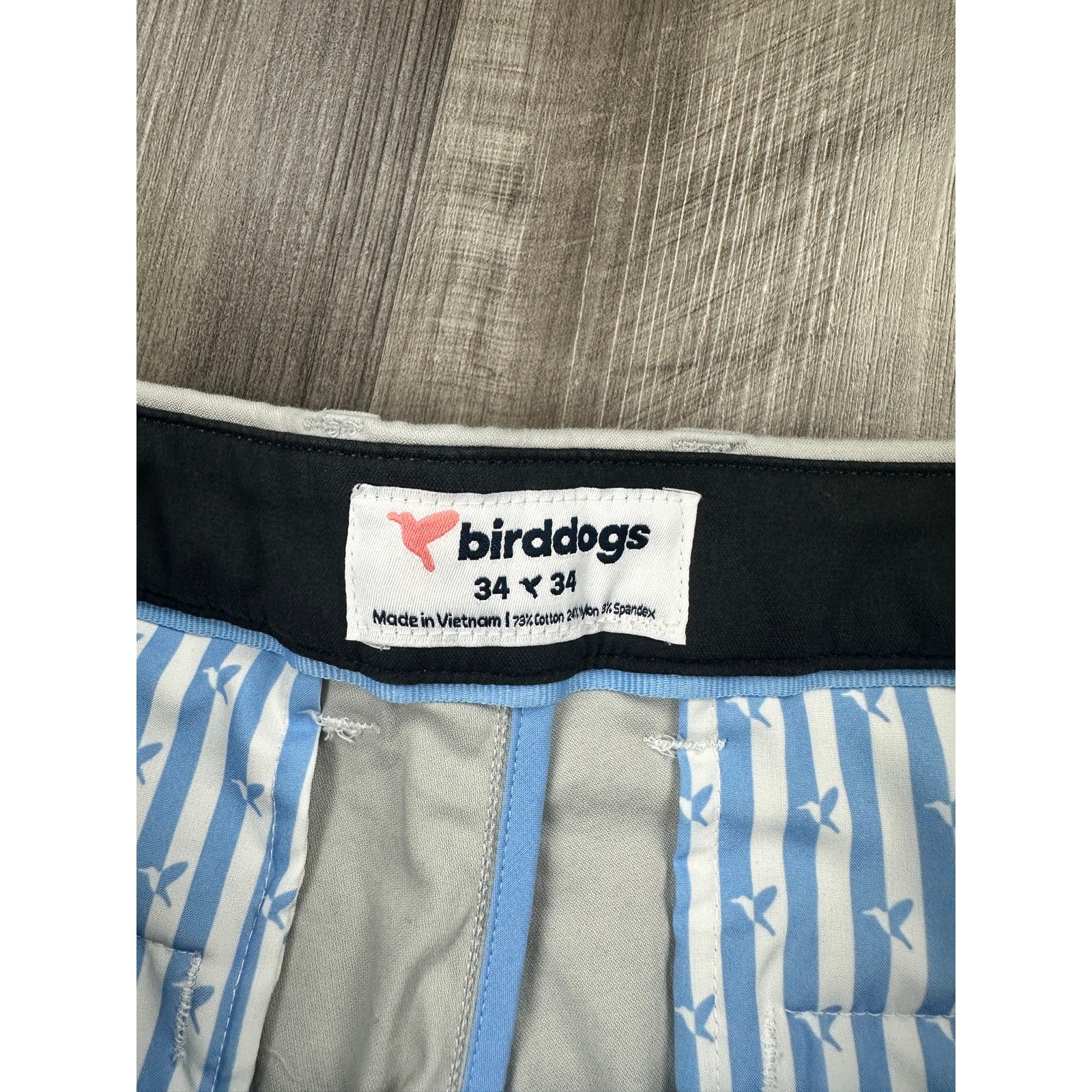 Birddogs Stretch Performance Khakis in Gray Khaki — Size 34x34 // Preowned