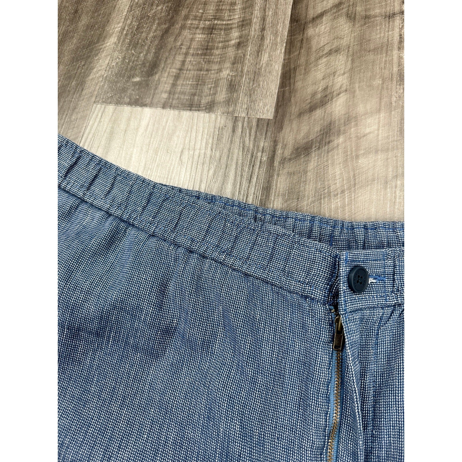 Tommy Bahama Coastline Linen Cotton Elastic Waist Shorts in Coastline Blue — Size 2XLT