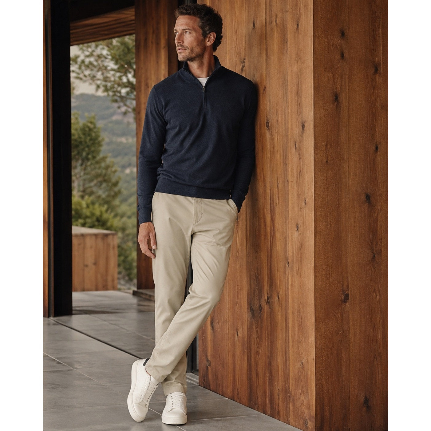 Rhone Coldspell Commuter Slim Performance Pants in Khaki — Size 32x33