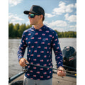 Googan Squad America Ultimate Performance Hoodie in Navy, Red, White — Size Small // Preowned