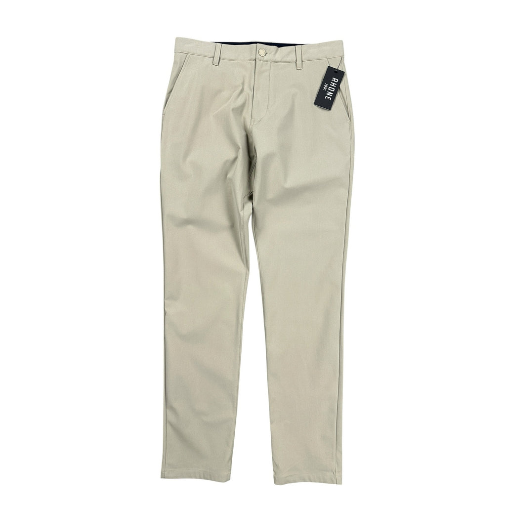 Rhone Coldspell Commuter Slim Performance Pants in Khaki — Size 32x33
