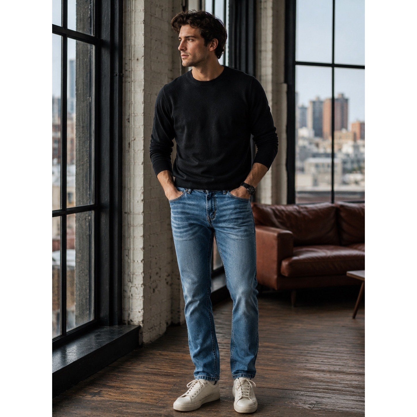 TPJ The Perfect Jean NYC Slim Thick Jean in Blue — Size 34x30 // Preowned