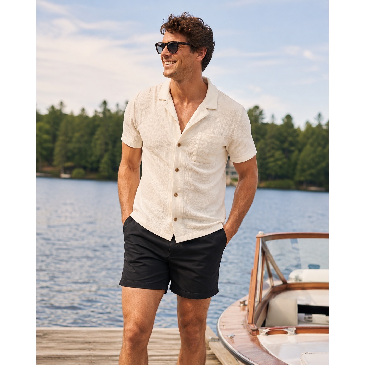 Chubbies Originals 5.5" Chino Shorts in Shadowstorm Black — Size 3XL // Preowned