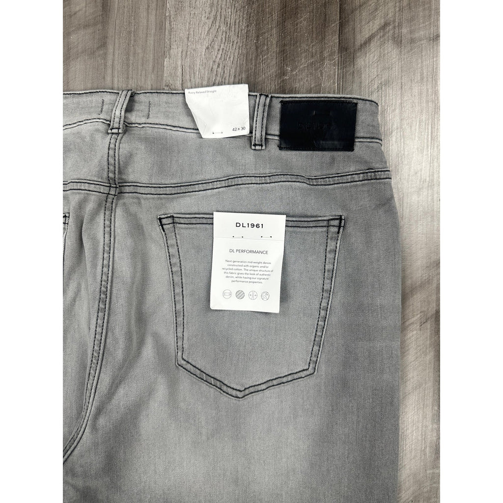 DL1961 Avery Relaxed Straight Jeans — Size 42x30