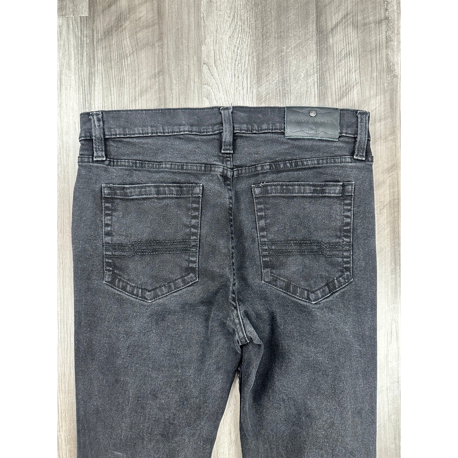 Cody James Jackson Slim Straight Stretch Jean in Night Rider Black — Size 34x32 // Preowned