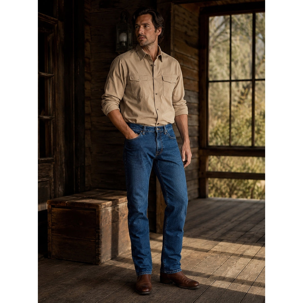 Tecovas Standard Straight Jean in Dark Blue — Size 33x32 // Preowned