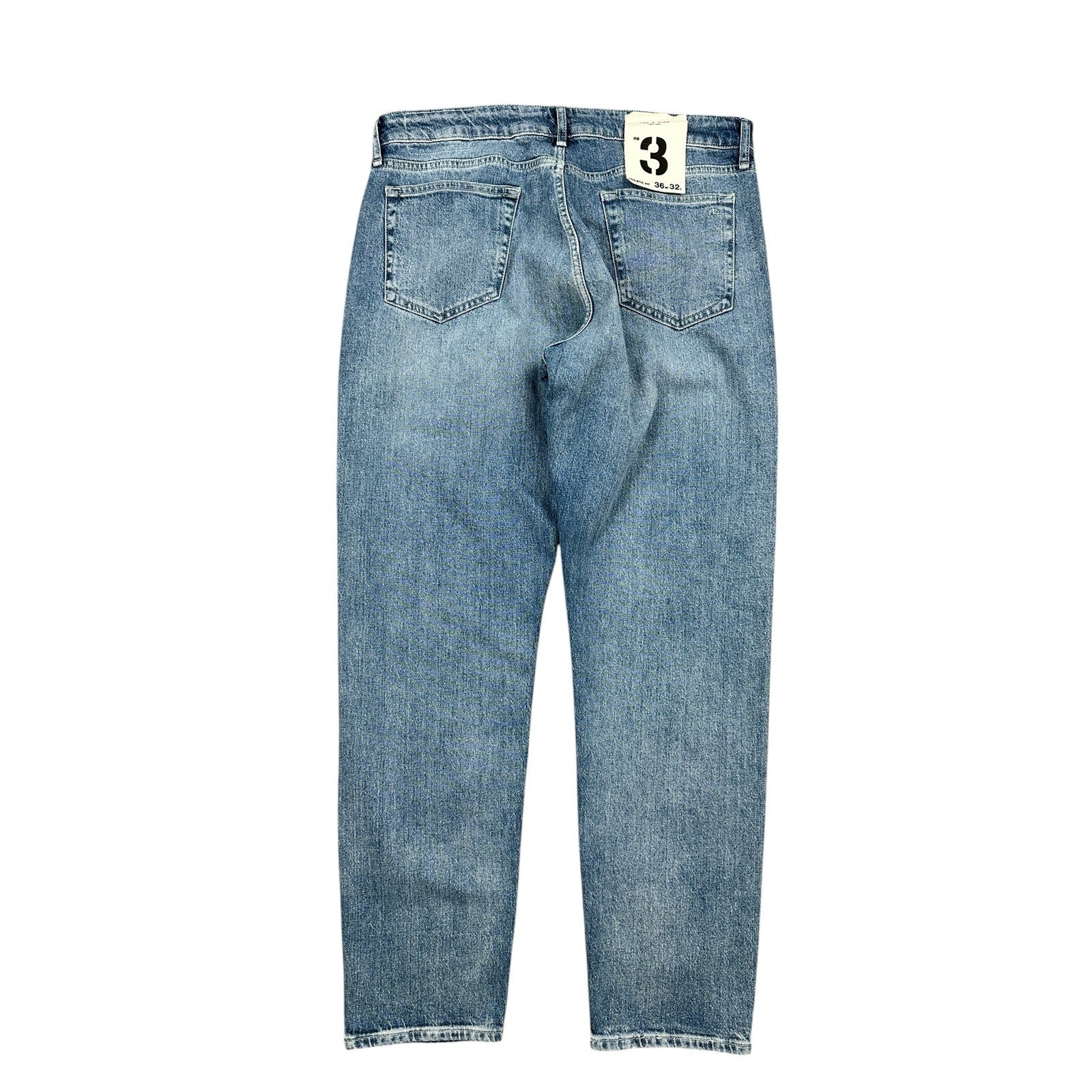 Rag & Bone RB 3 Athletic Fit Jeans in Cardone Blue — Size 36x32