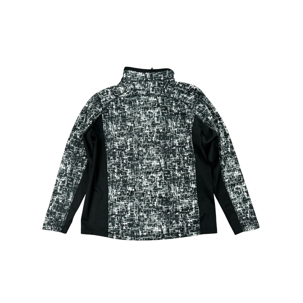The North Face Activewear Quarter Zip Pullover in Black Gray and White — Size XL // Preowned