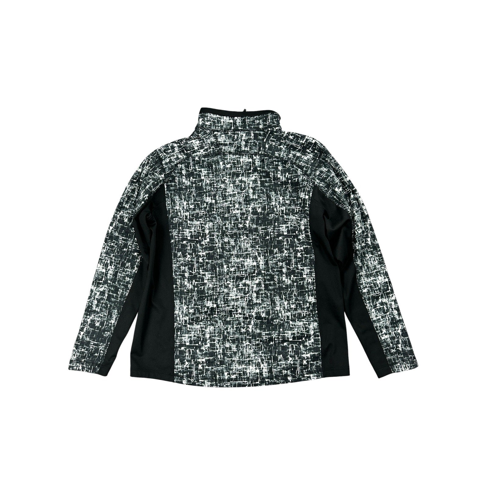 The North Face Activewear Quarter Zip Pullover in Black Gray and White — Size XL // Preowned
