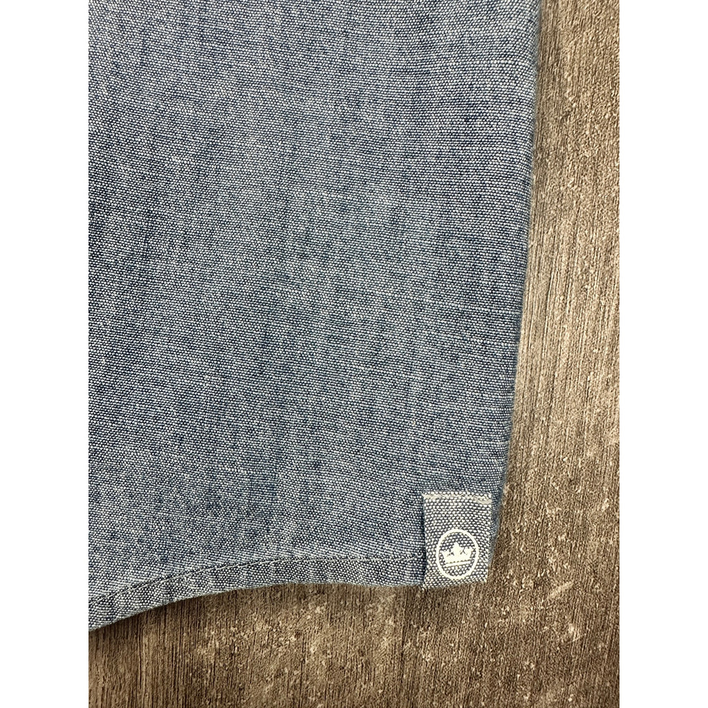 Peter Millar Tamworth Chambray Stretch Cotton Sport Long Sleeve Button Down Shirt — Size 2XT // Preowned
