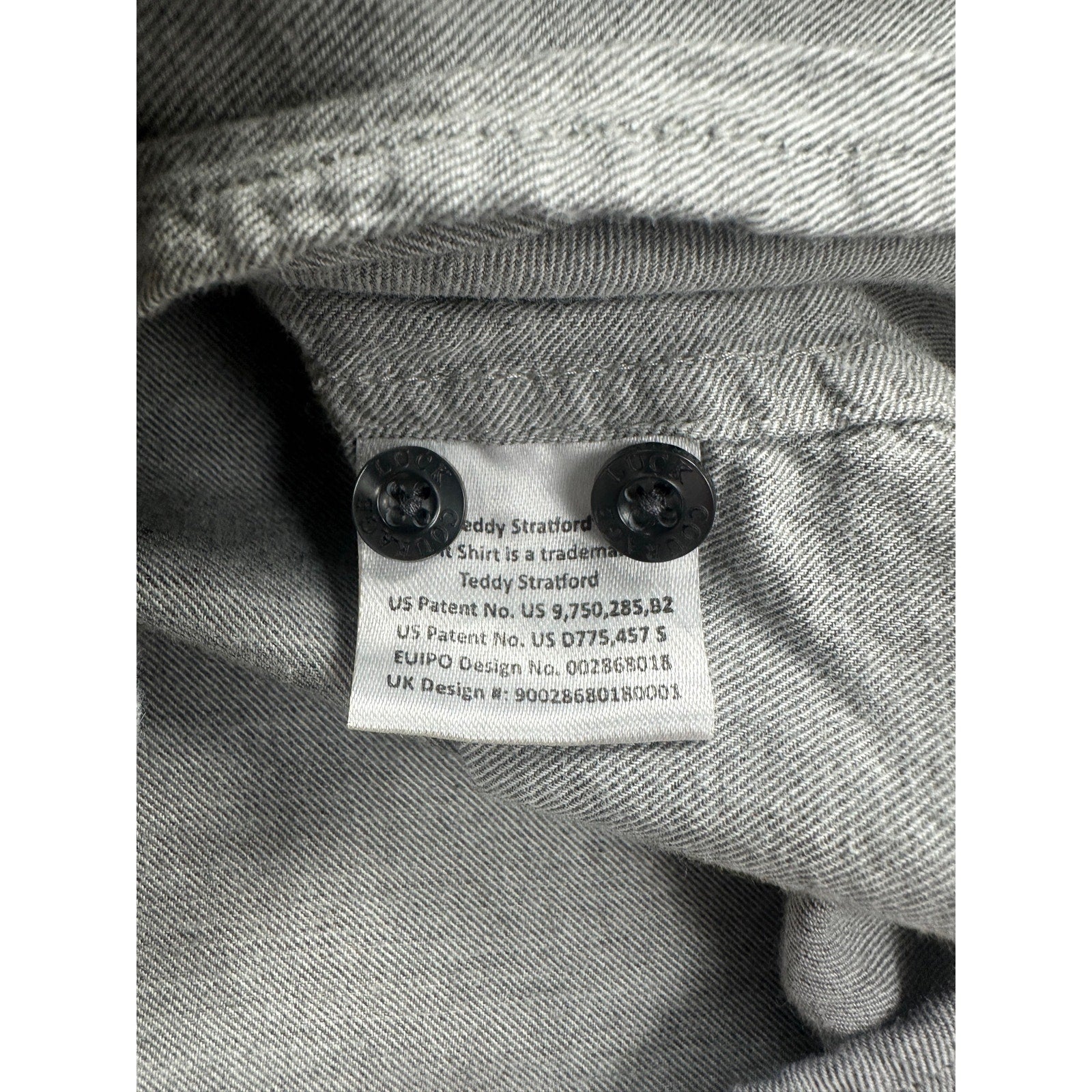Teddy Stratford Two Pocket Organic Long Sleeve Shirt in Gray — Size 1 (US Small) // Preowned