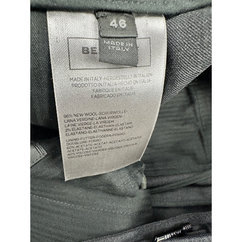Belstaff FW13 Tailored Made in Italy Wool Trousers with Side Adjusters in Black — Size 46 (US 30) // Preowned