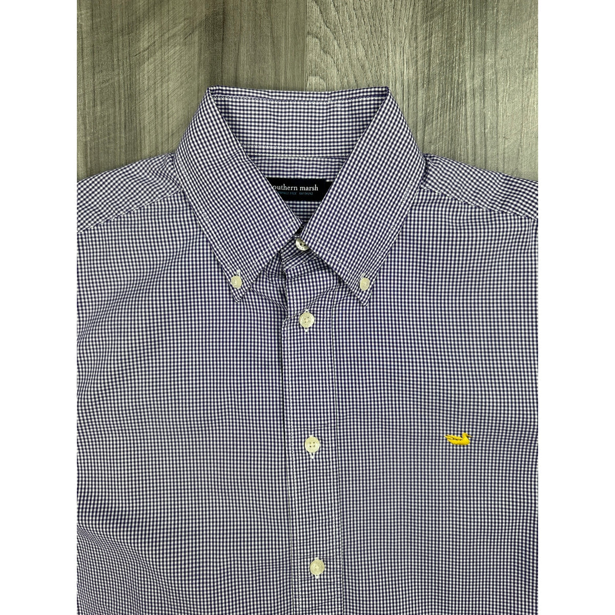 Southern Marsh Tattersall Check Long Sleeve Button Down Shirt — Size Medium // Preowned