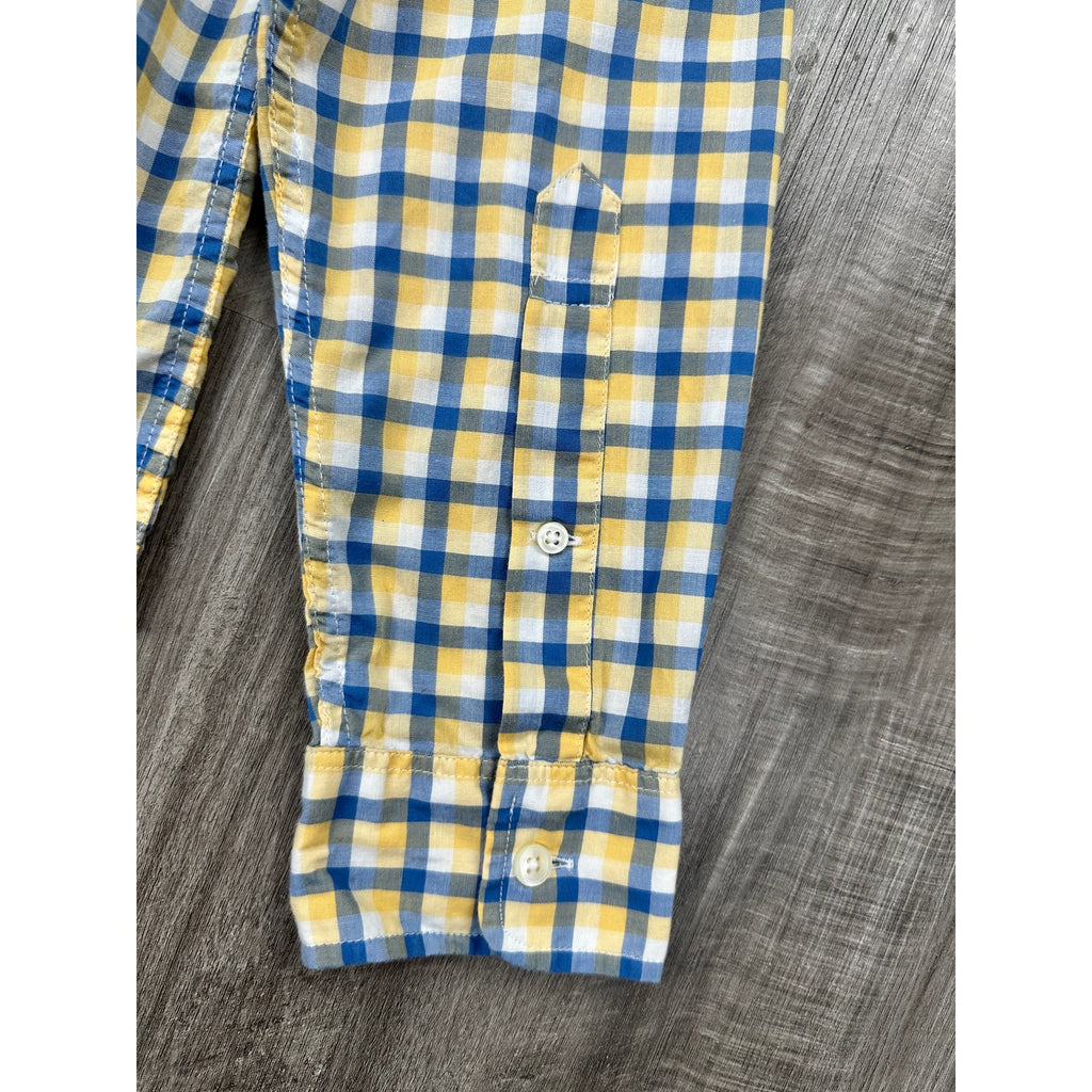 Lacoste Regular Fit Poplin Check Long Sleeve Shirt — Size 42 (Large) // Preowned
