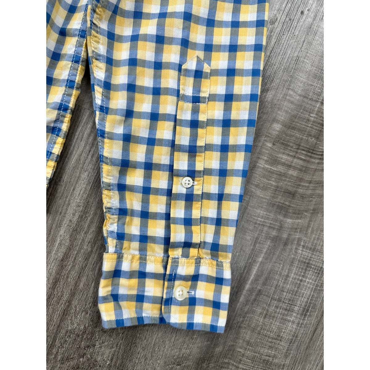 Lacoste Regular Fit Poplin Check Long Sleeve Shirt — Size 42 (Large) // Preowned