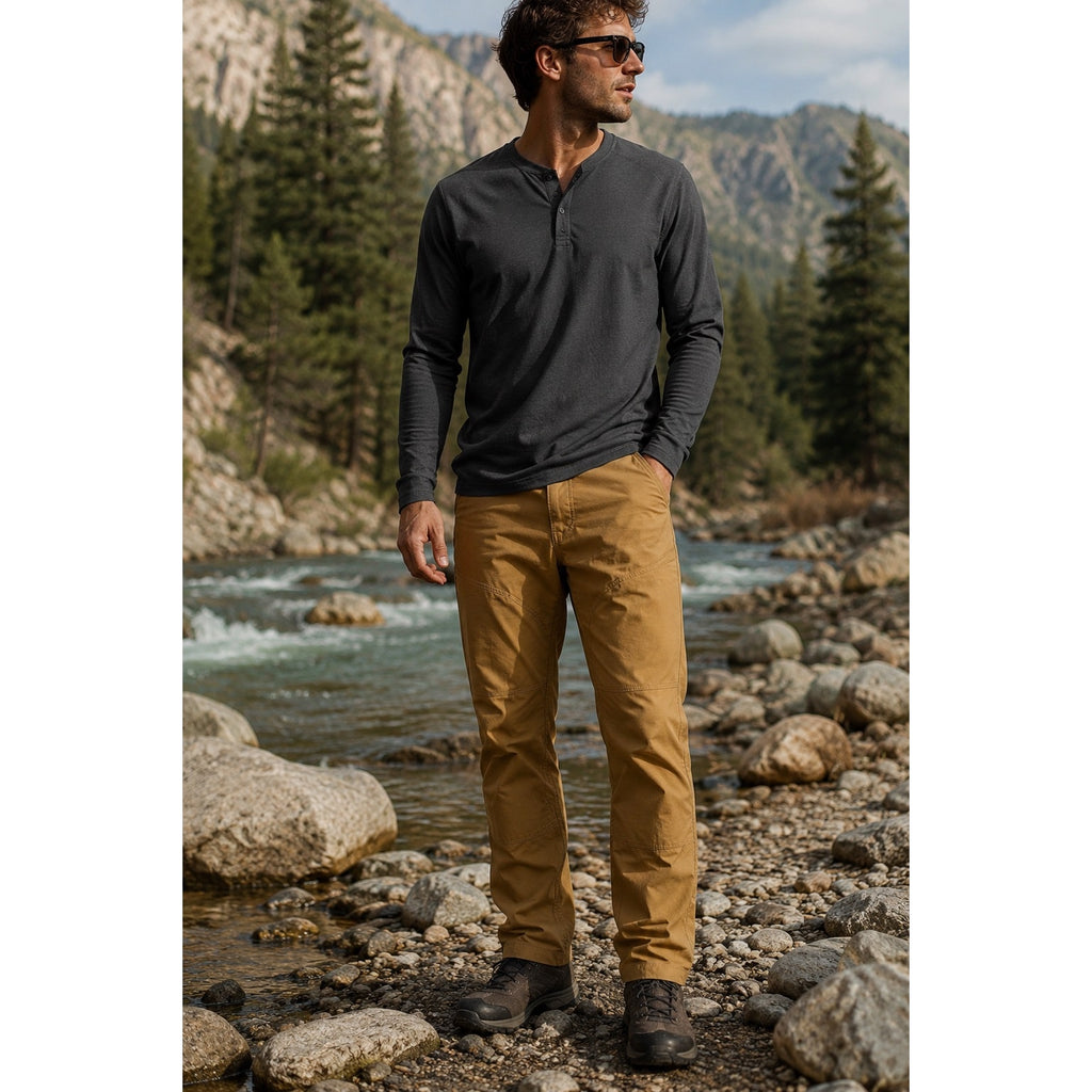Kuhl Renegade Rock Performance Pants in Buckskin Orange Khaki — Size 42x32 // Preowned