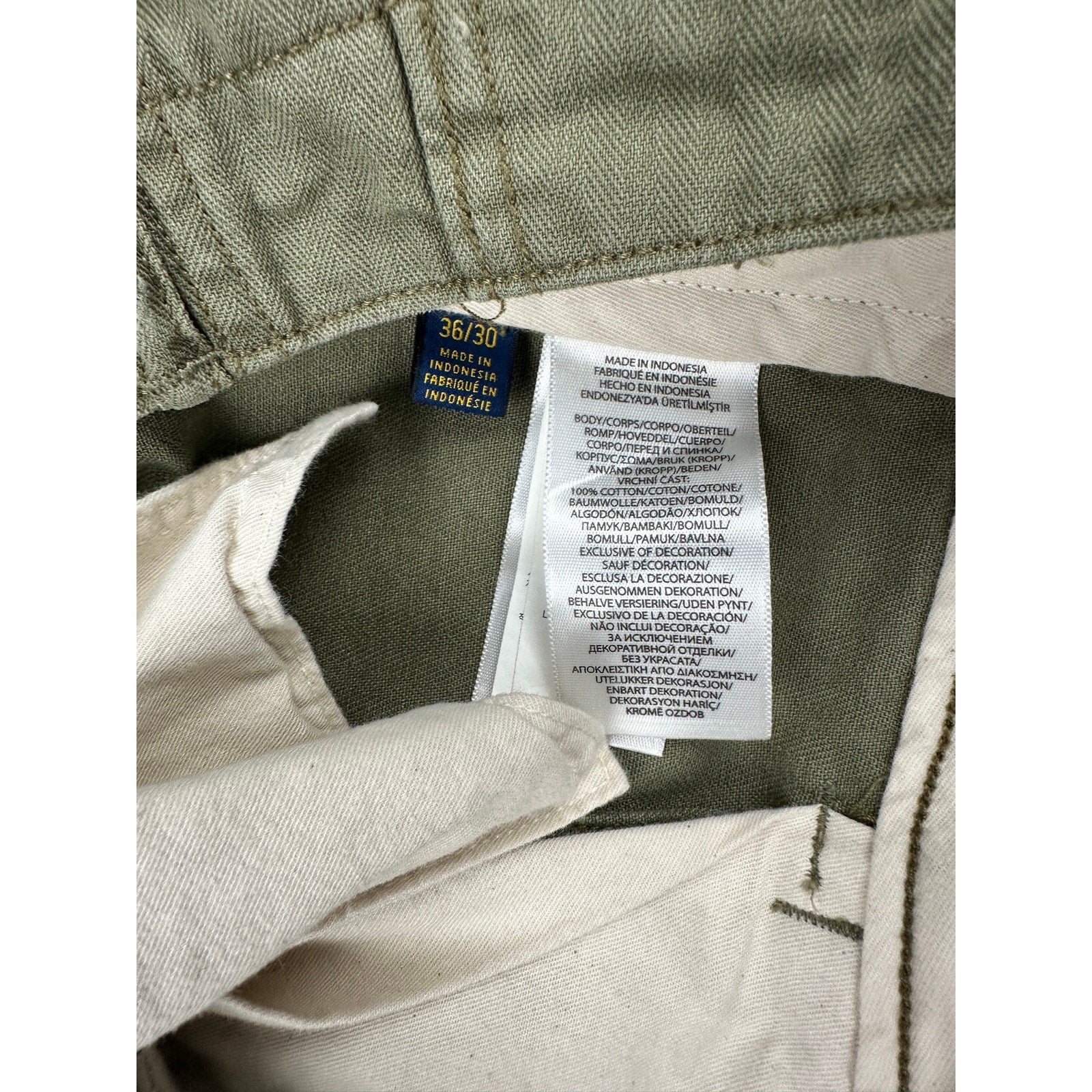 Polo Ralph Lauren Herringbone M-43 Field Pants in Green — Size 36 // Preowned