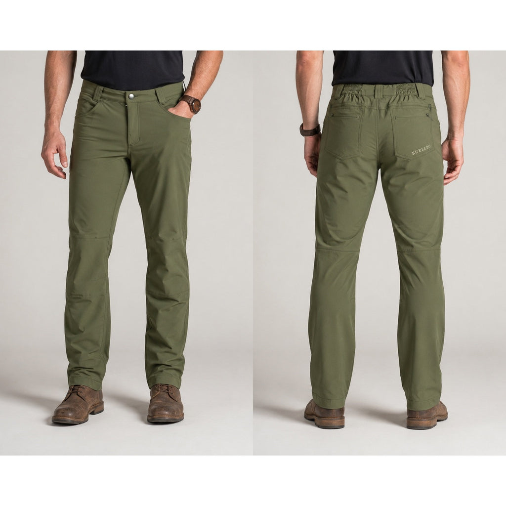 Burlebo Challenger Performance Stretch Pants Olive Green — Medium