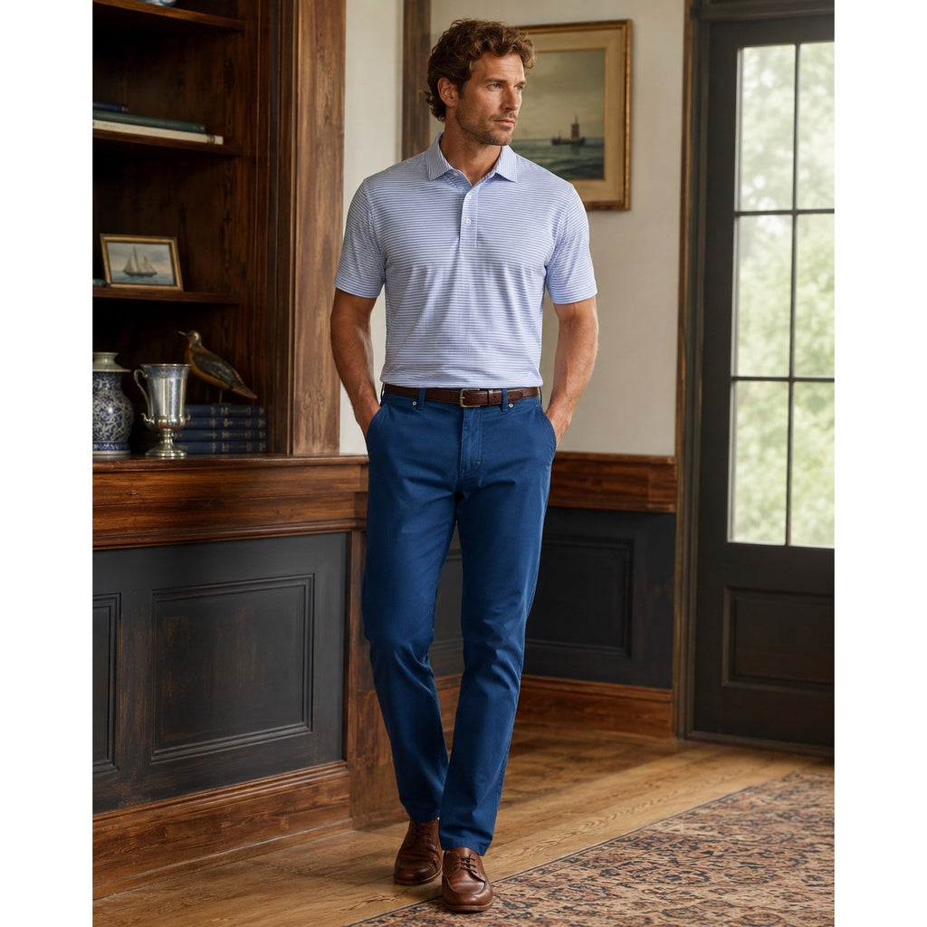 Peter Millar Crown Comfort Five-Pocket Pant in Navy — Size 40