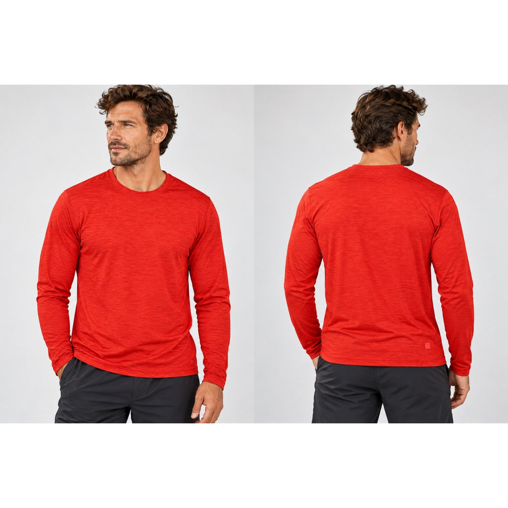 Ten Thousand Versatile Long Sleeve Mesh Performance Tee — Size Large // Preowned