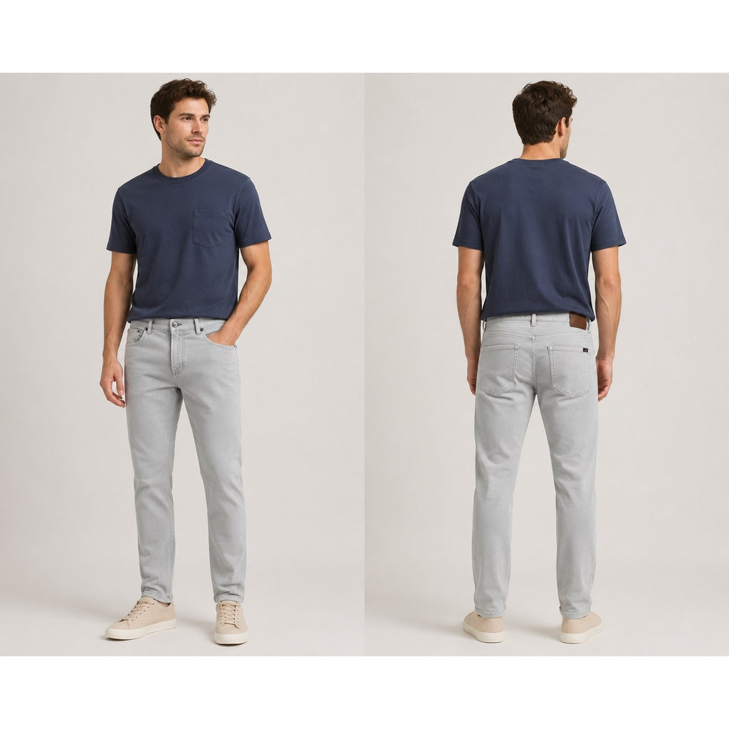 Faherty Stretch Terry 5 Pocket Pants in Gray — Size 38 // Preowned