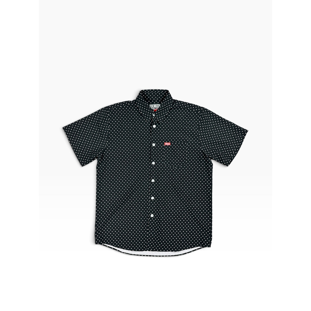 Dixxon Flannel Company The Milton Short Sleeve Shirt in Black, White — Size Large // Preowned