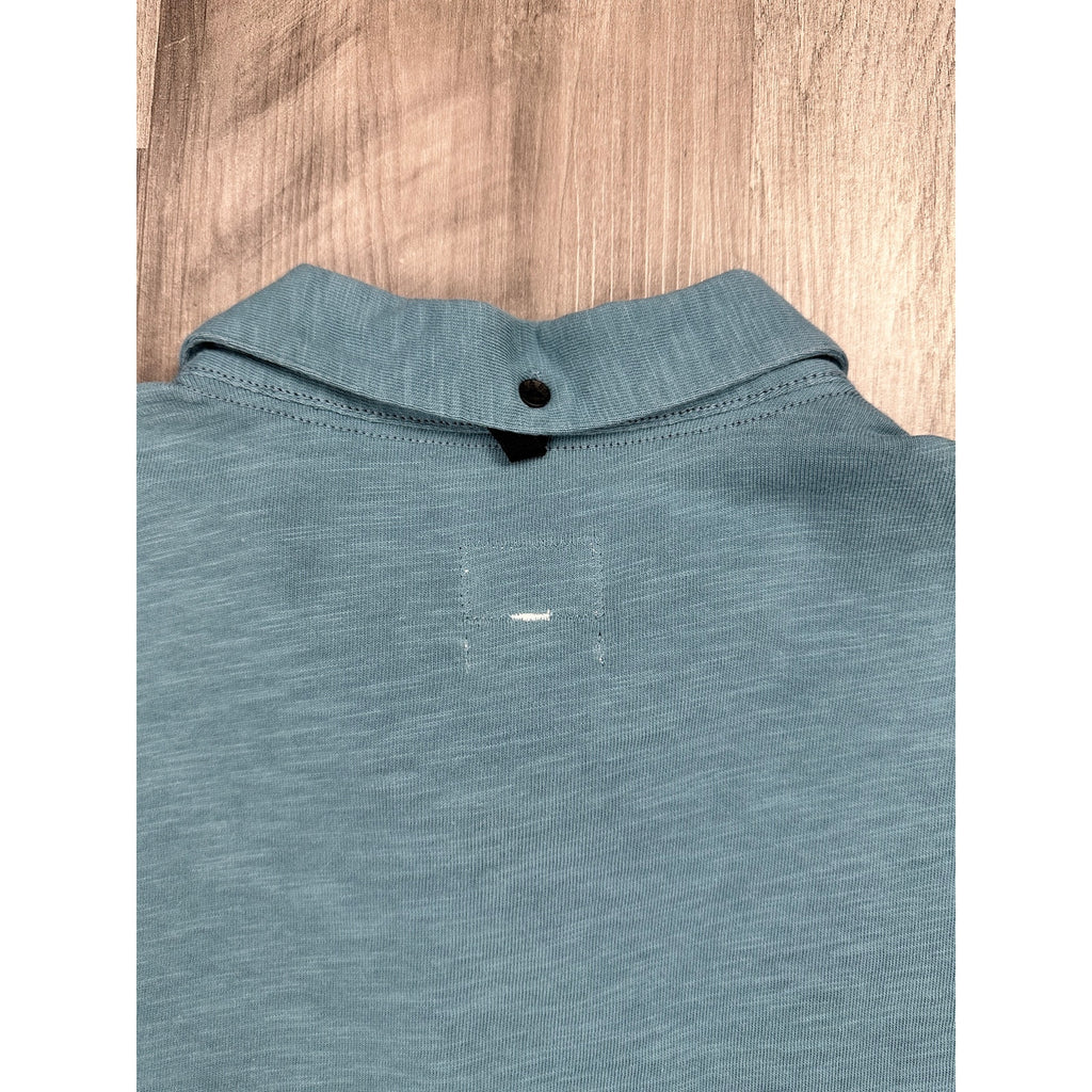 Rag & Bone Classic Slub Made in Peru Polo in Blue — Size 2XL // Preowned