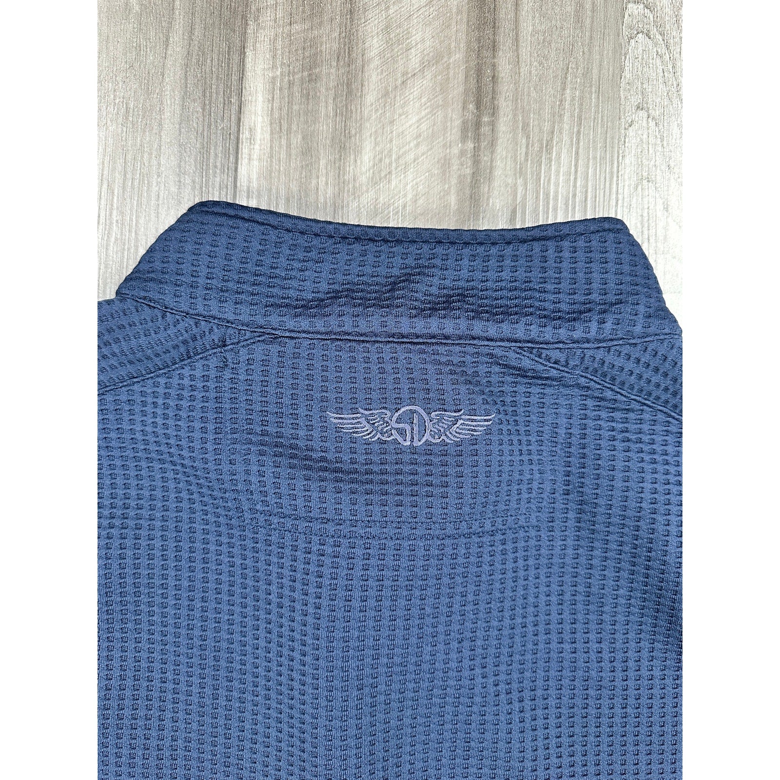 Straight Down Big Horn Golf Optic Quarter Zip Pullover in Navy — Size XL // Preowned
