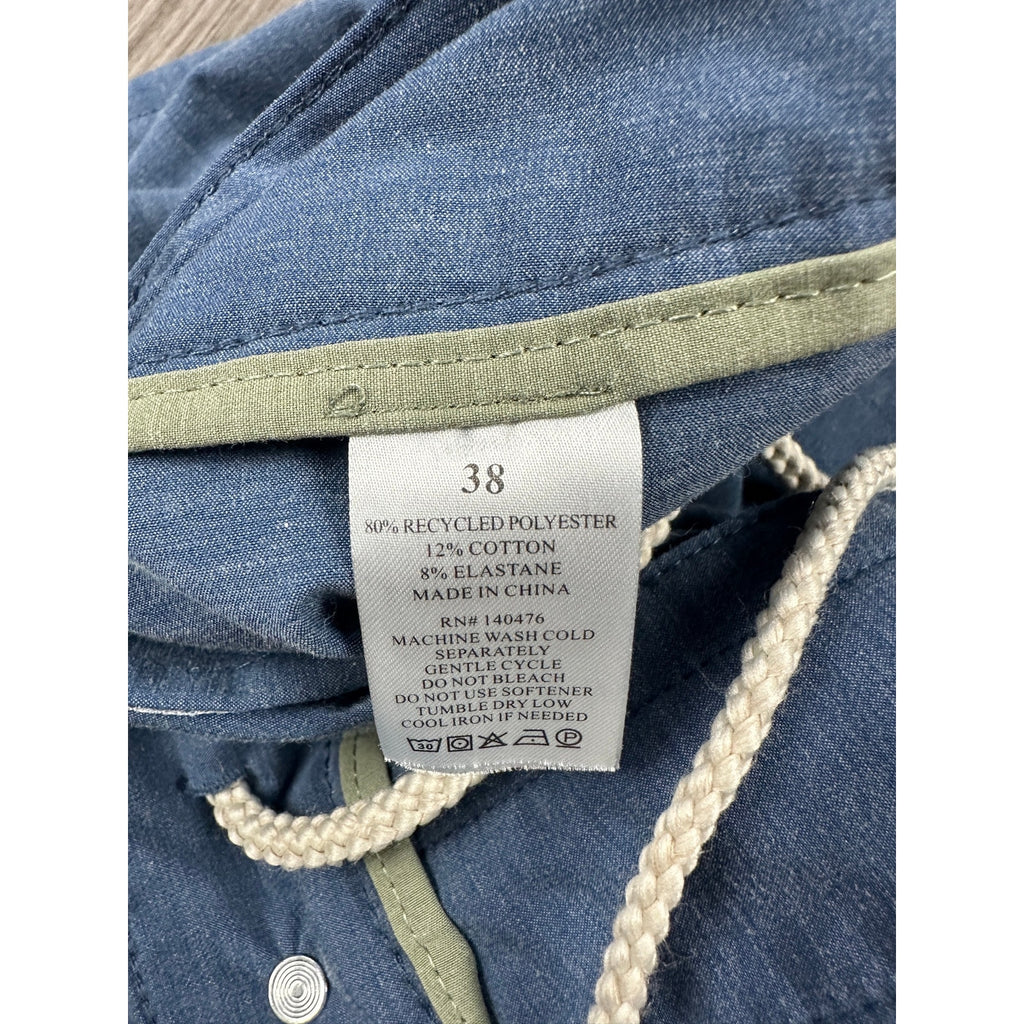 Faherty All Day Hybrid Drawstring Shorts in Navy — Size 38 // Preowned