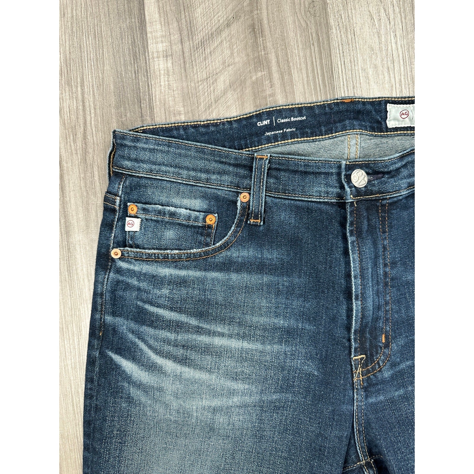 Adriano Goldschmied The Clint Classic Bootcut Japanese Fabric AG-ED Denim Jeans in Blue — Size 34x32 // Preowned