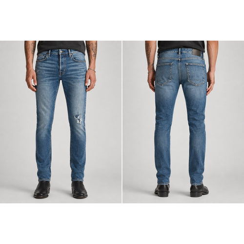 Allsaints Rex Slim Fit Stretch Jeans in Blue — Size 32x32 // Preowned
