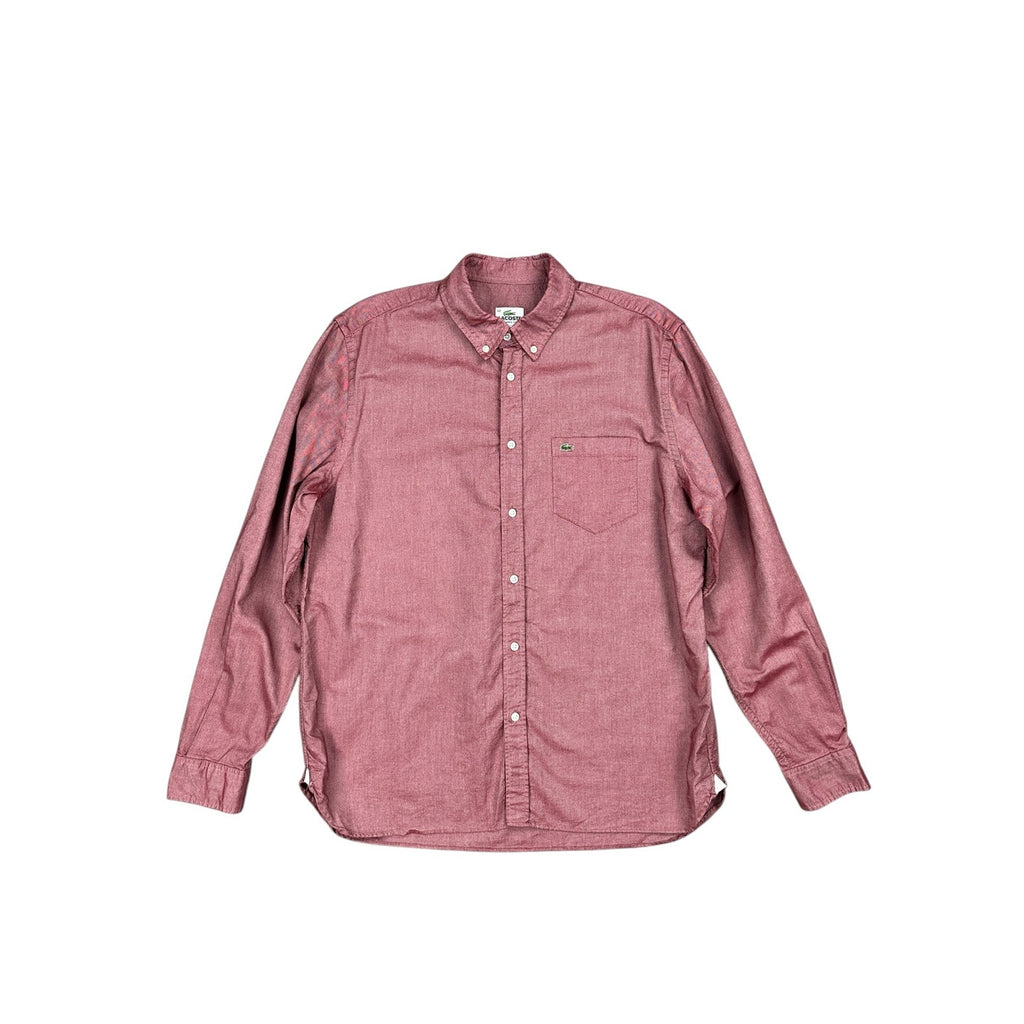 Lacoste Classic Fit Long Sleeve Chambray Shirt — Size 42 (Large) // Preowned