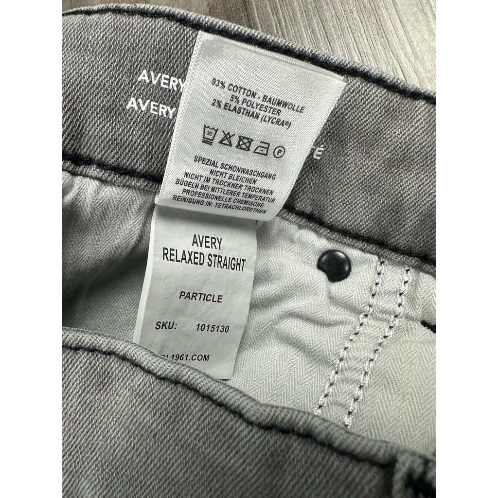 DL1961 Avery Relaxed Straight Jeans — Size 42x30