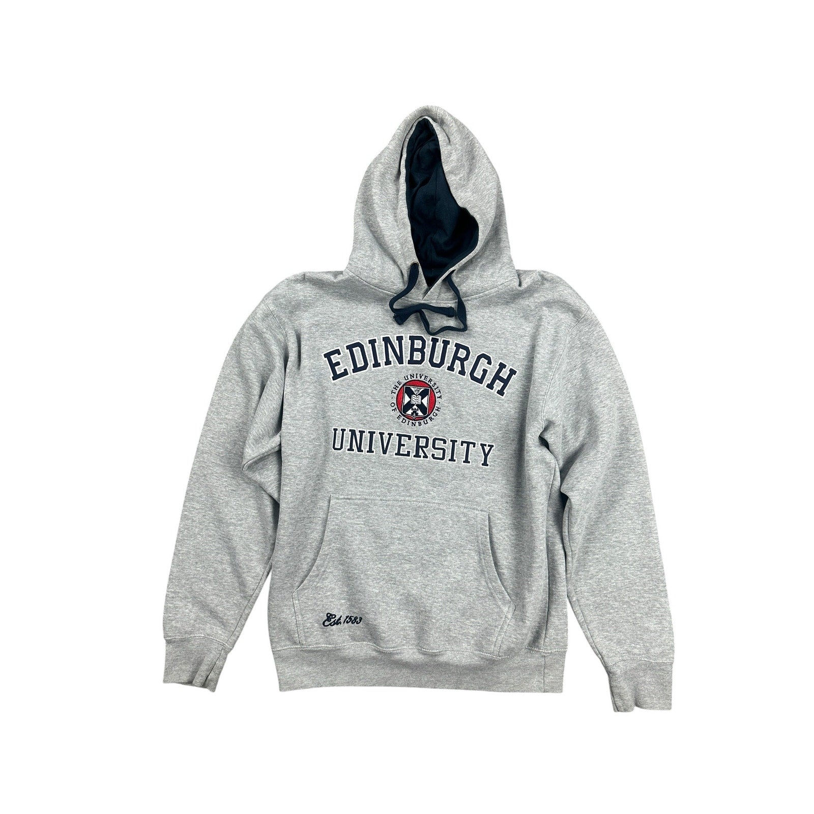 Advanced Apparel University of Edinburgh Official Licensed Pullover Hoodie in Heather Gray — Size XL // Preowned