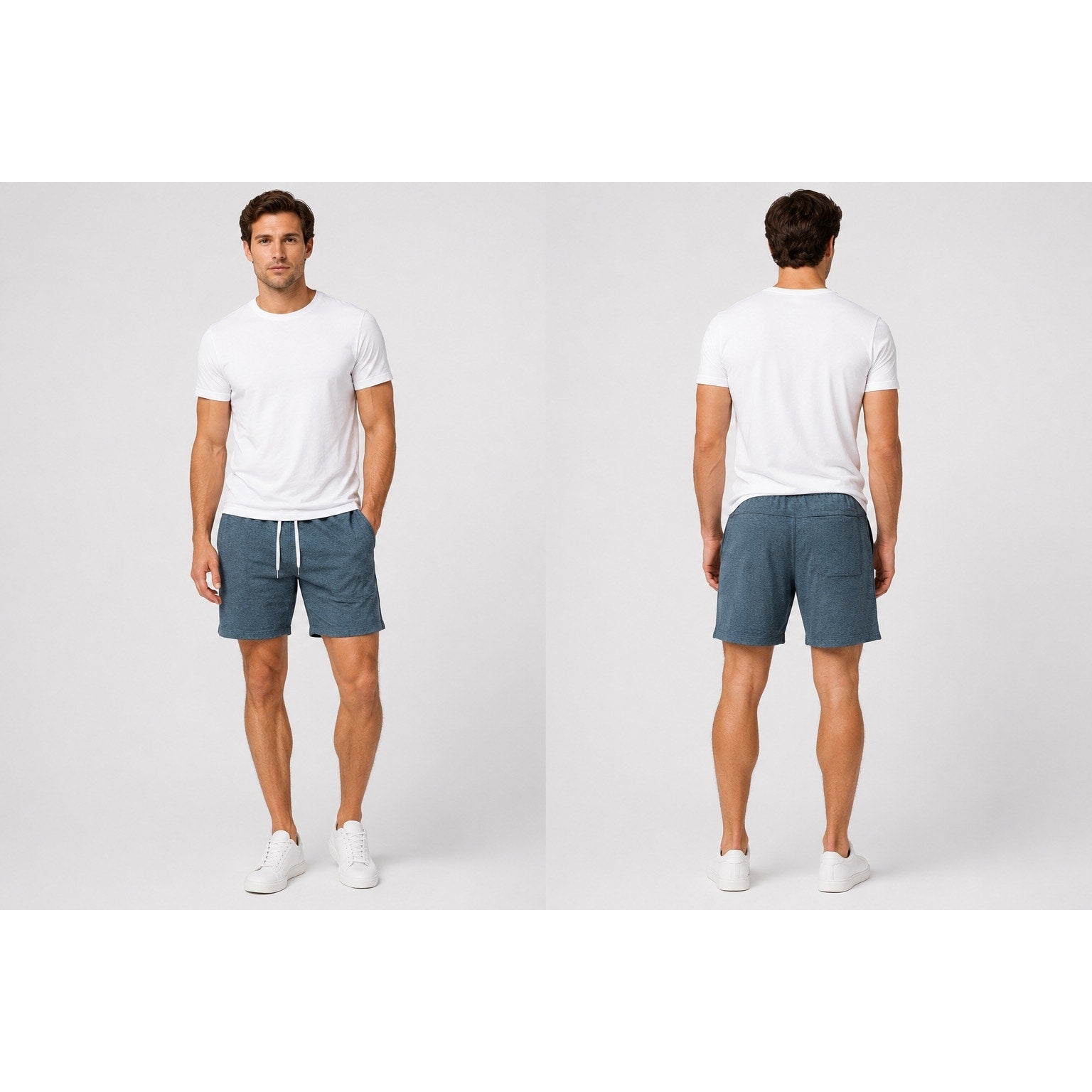 Lululemon Soft Jersey 5" Shorts in Heathered Navy — Size Large // Preowned