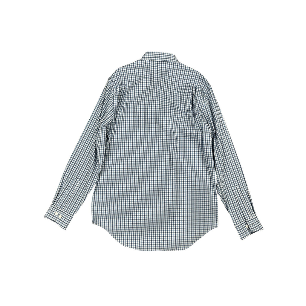 Holderness & Bourne The Flynn Signature Fit Plaid Long Sleeve Shirt in Bedford Blue — Size Large