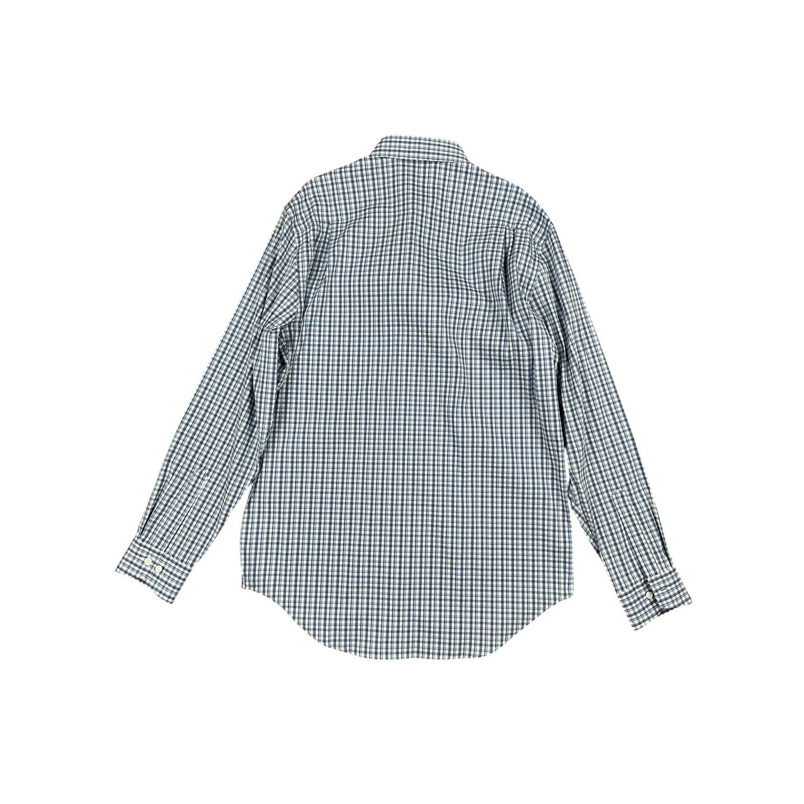 Holderness & Bourne The Flynn Signature Fit Plaid Long Sleeve Shirt in Bedford Blue — Size Large