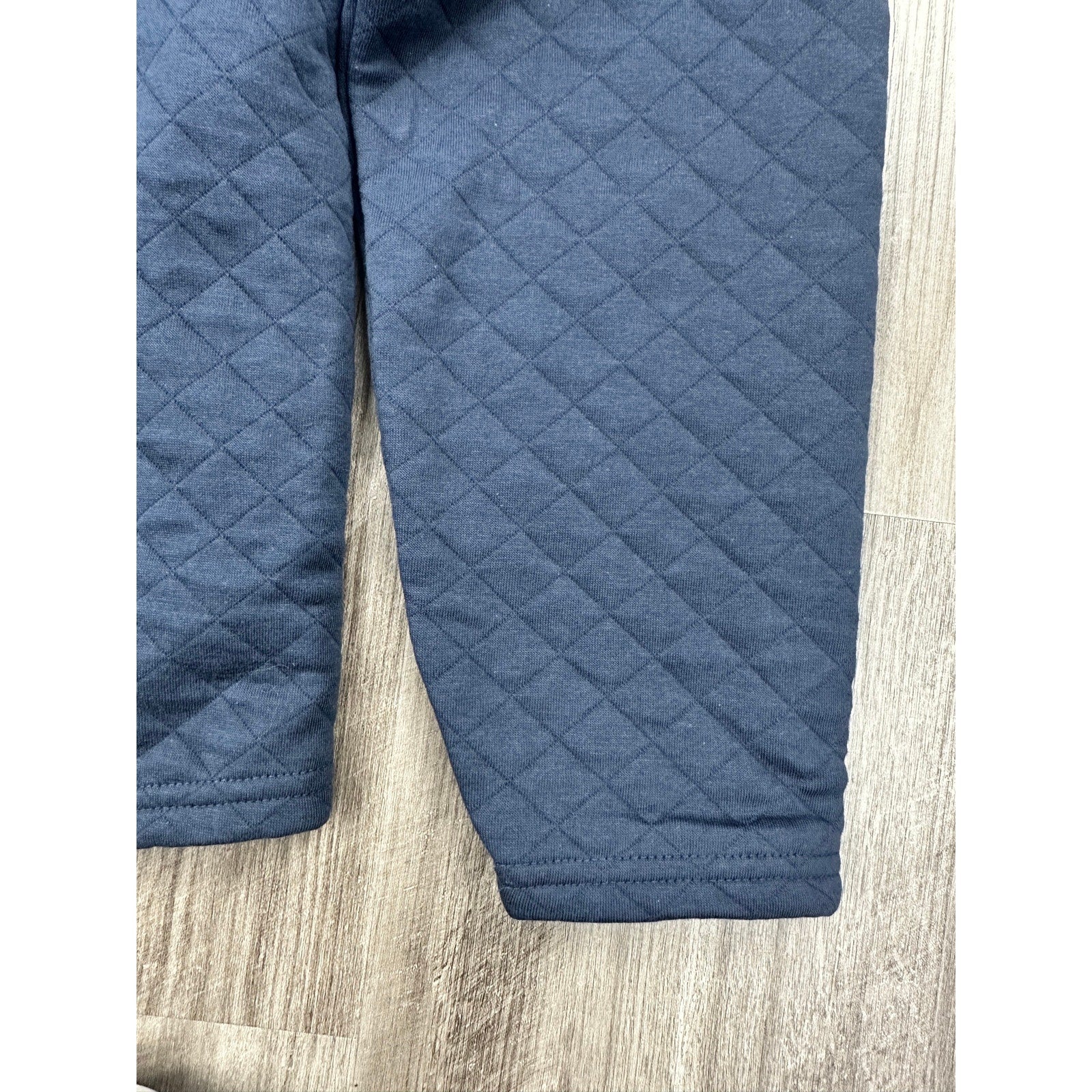 Travis Mathew Transatlantic Quarter Button Pullover in Total Eclipse — Size Small