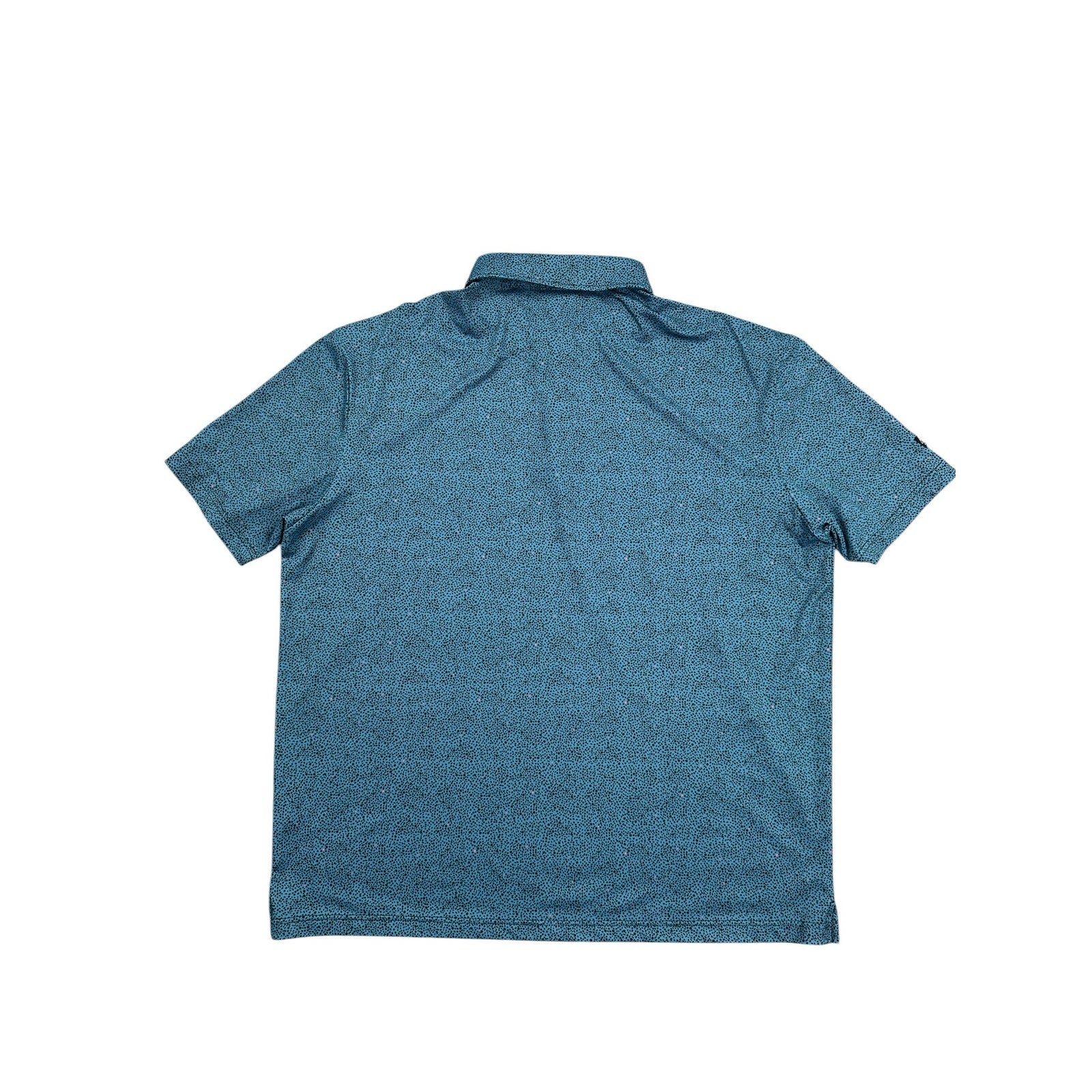 Sunday Swagger Dotted Golf Polo in Teal Black Hot Coral — Size 2XL // Preowned