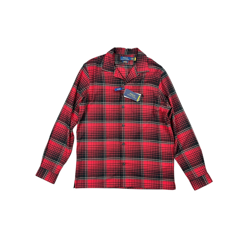 Polo Ralph Lauren Brushed Classic Fit Performance Plaid Long Sleeve Button Down Camp Shirt — Size Medium