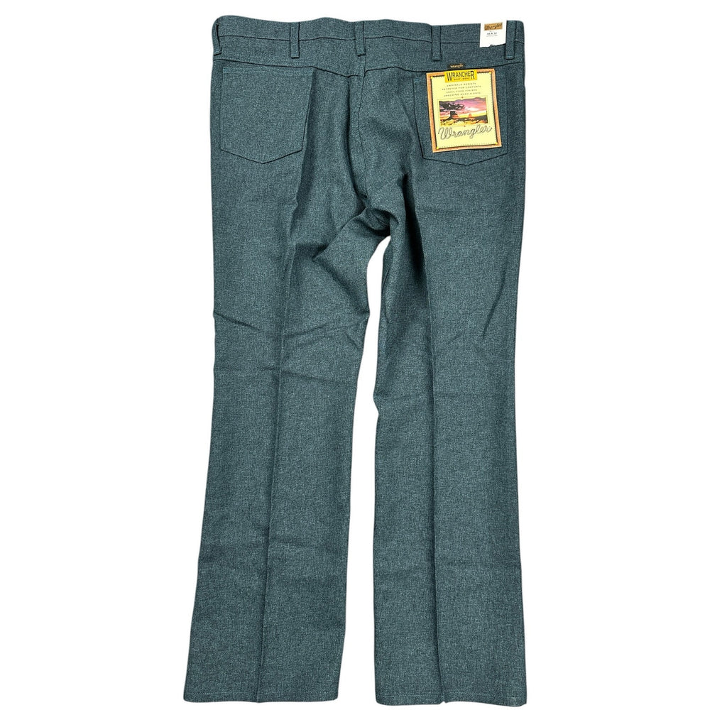 Wrangler Wrancher Dress Jean in Dark Teal Heather Bootcut — 44x32