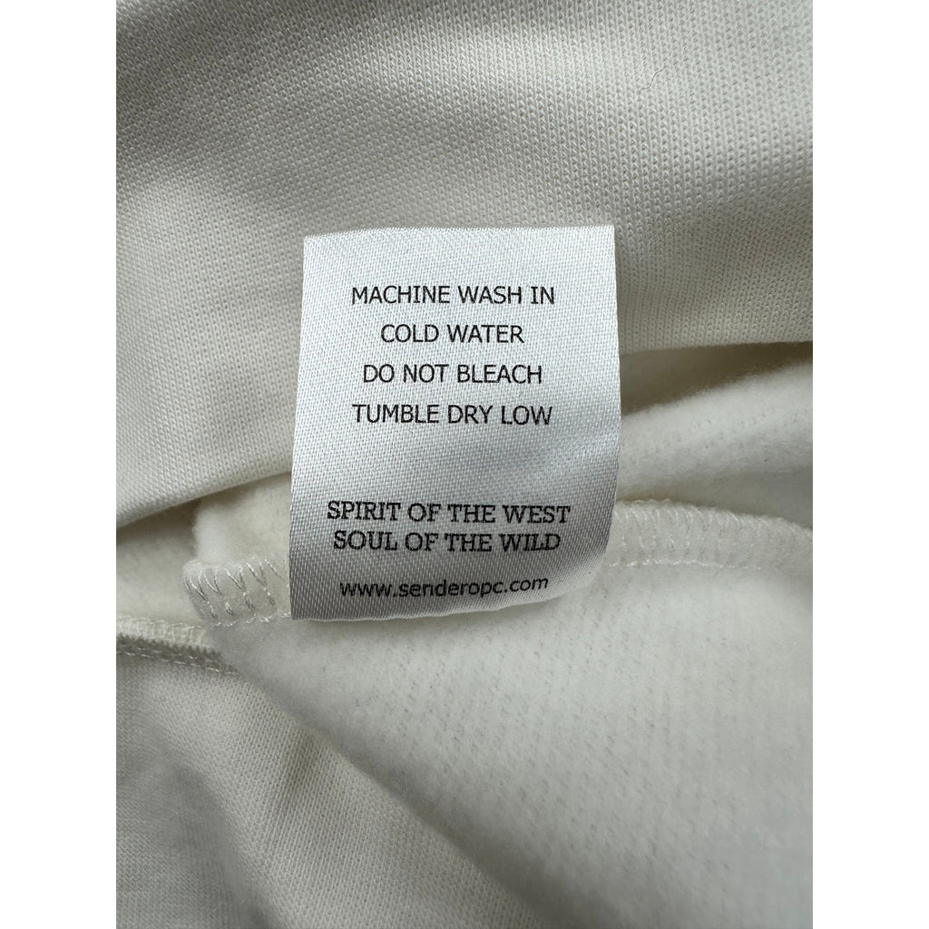 Sendero Provisions The Western Show Pretending to Be Cowboys Hoodie in Vintage White — Size Small // Preowned