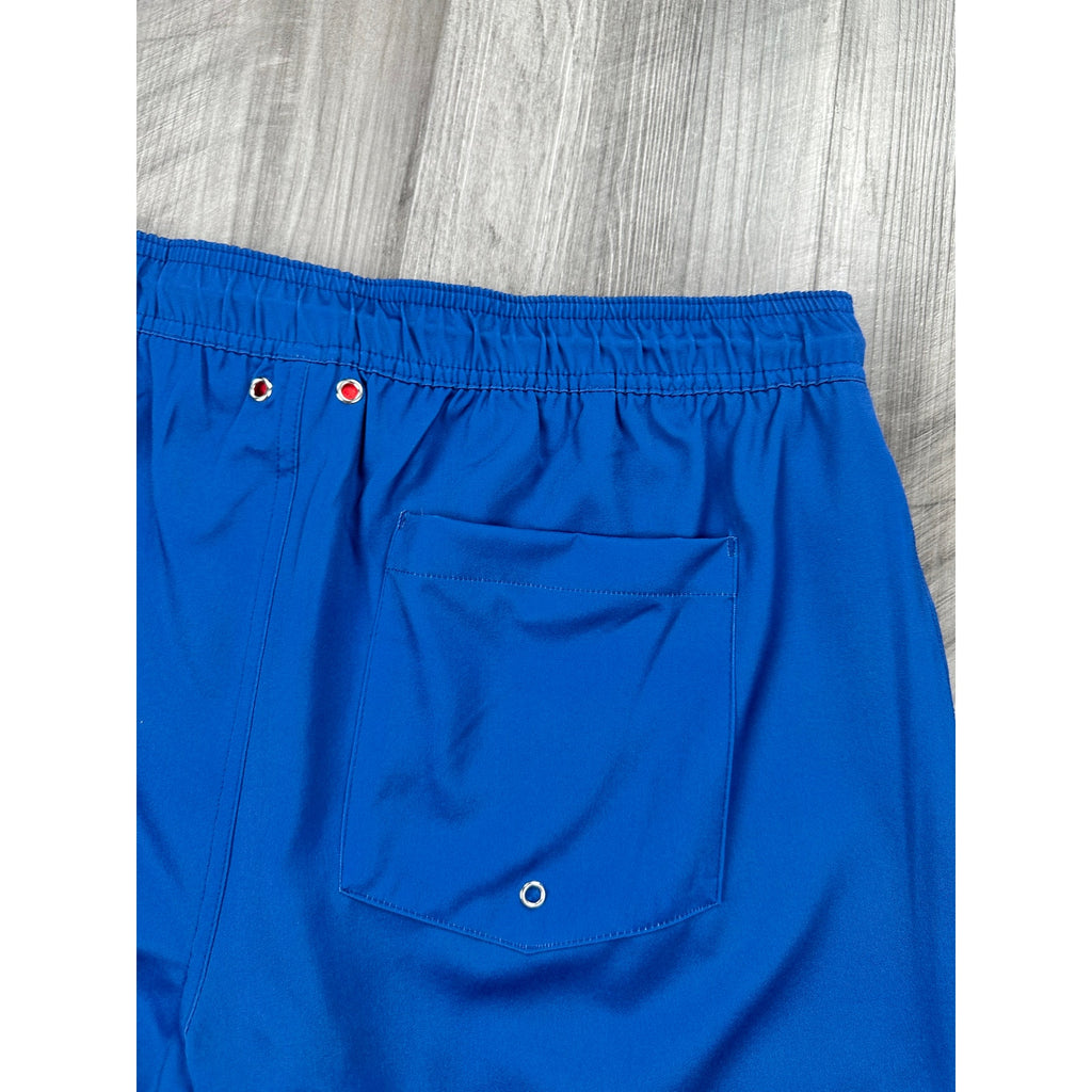 Robert Graham Bulldog Swim Trunks True Blue — Size Large