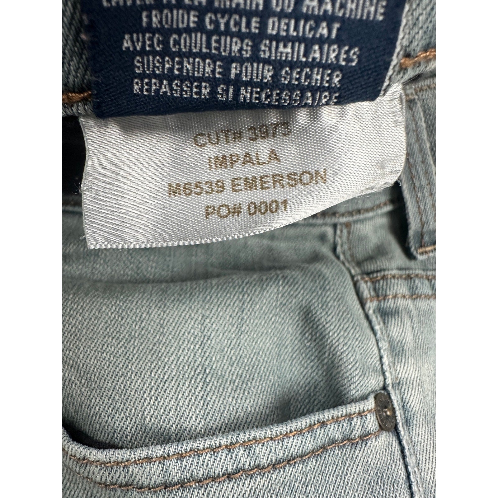 Fidelity Impala Slim Straight Jeans Emerson Blue — Size 33