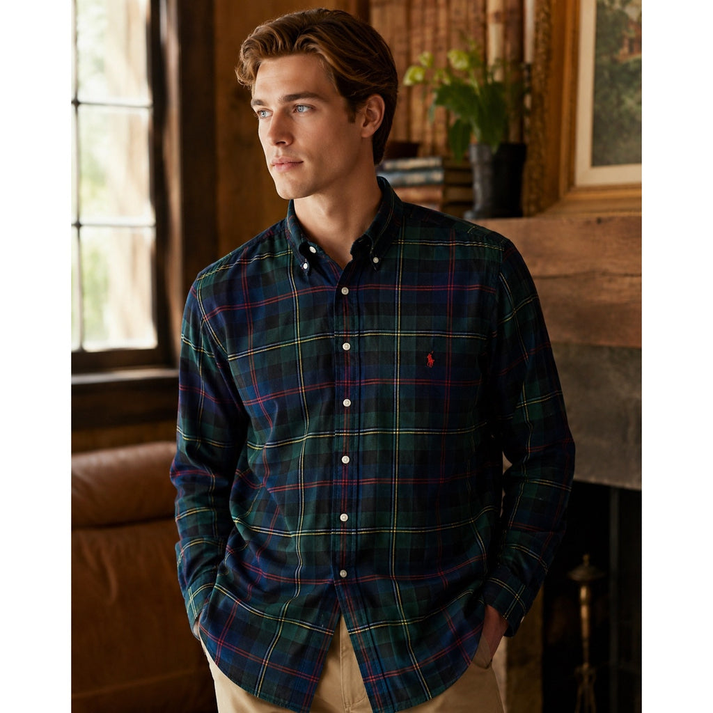 Polo Ralph Lauren Classic Soft Flannel Plaid Long Sleeve Button Down - 3XB